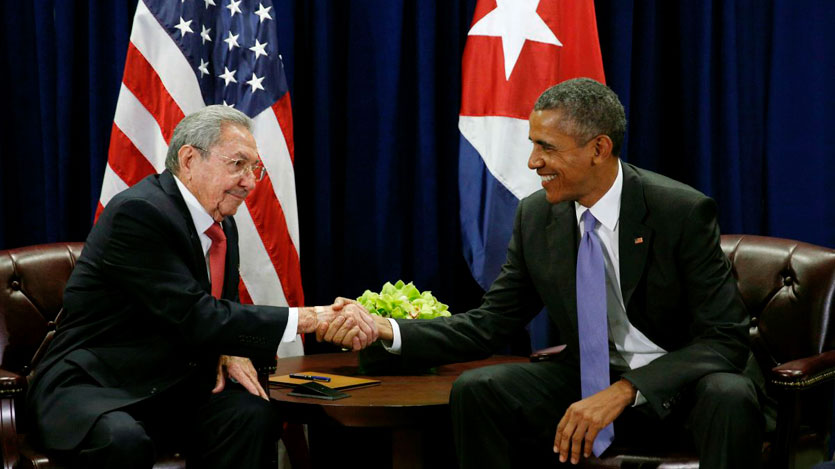 Raúl Castro y Barack Obama