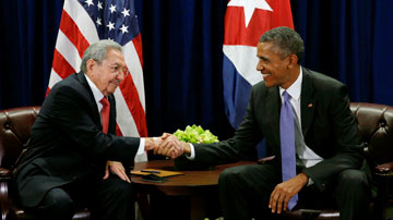 Raúl Castro y Barack Obama
