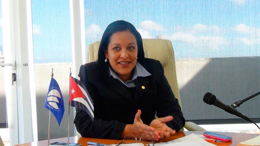 Mayra Arevich, presidenta de ETECSA