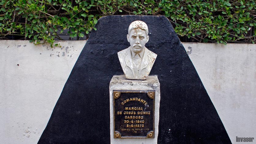 Busto del patriota mambí Marcial de Jesús Gómez Cardoso