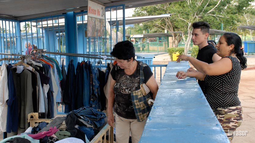 La venta de ropa