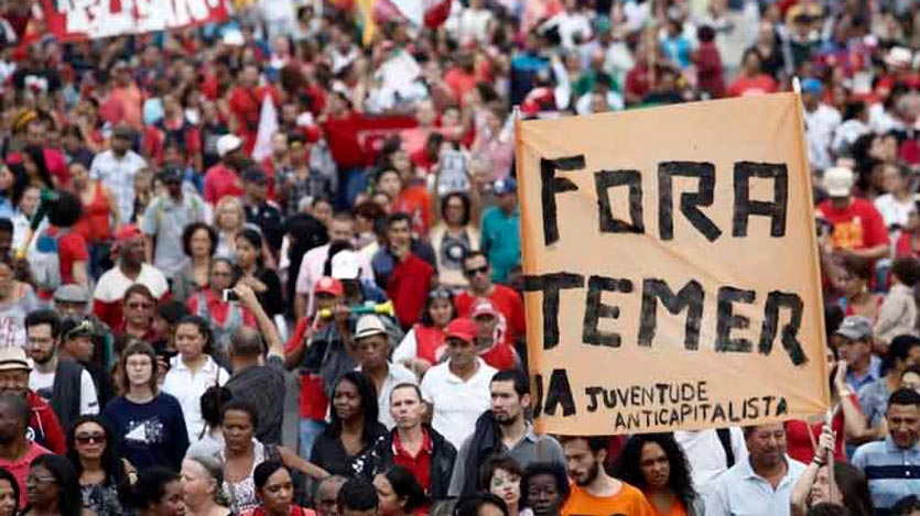 desaprobación en Brasil de gobierno de Temer