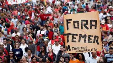 desaprobación en Brasil de gobierno de Temer