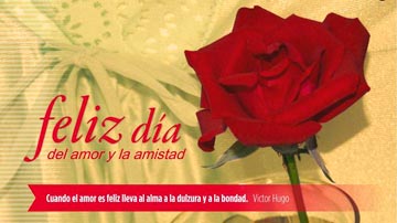 postales alegóricas al Día del amor y la amistad