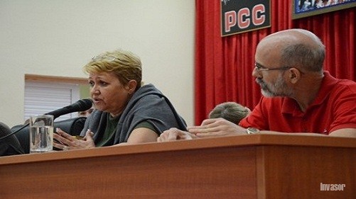 En asamblea de la Upec Aixa Villuendas