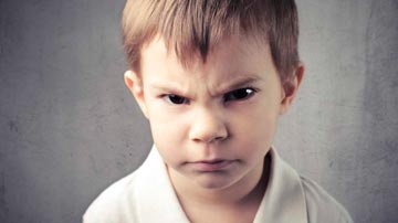 Niño enfadado