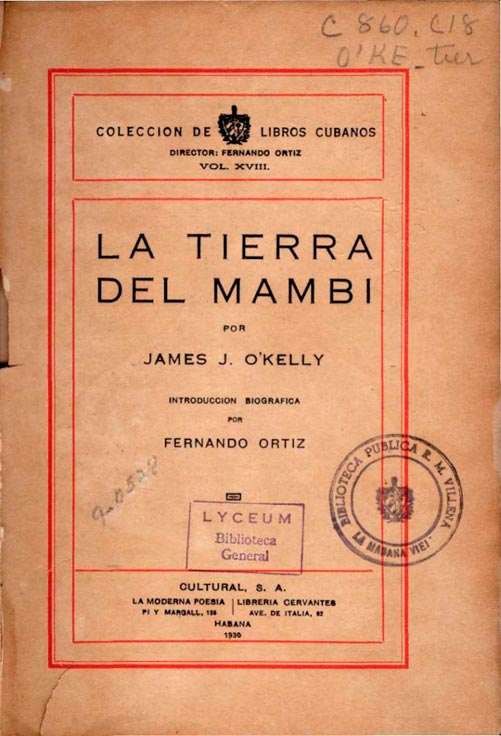 libro La tierra del mambí 