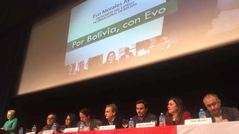 Apoyo a Evo Morales