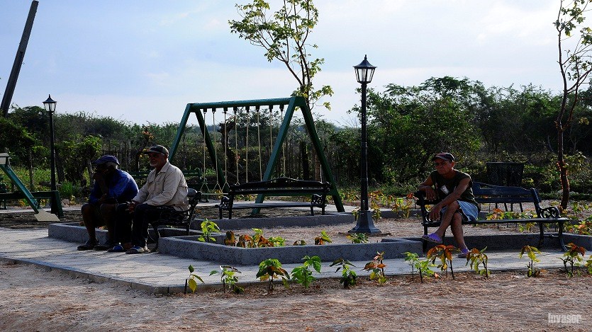 parque de una comunidad de Bolivia