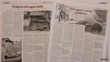 Fotos de los trabajos en Invasor impreso