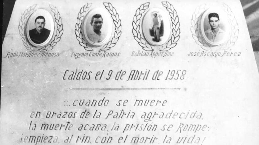 Imagen de los caidos en esa fecha