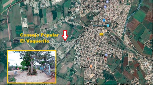 Ubicación del Vaquerito en el mapa