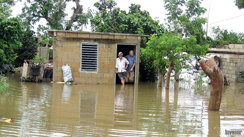 Casa con inundacion 