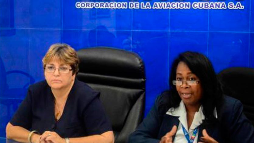 Funcionarias de la aviación