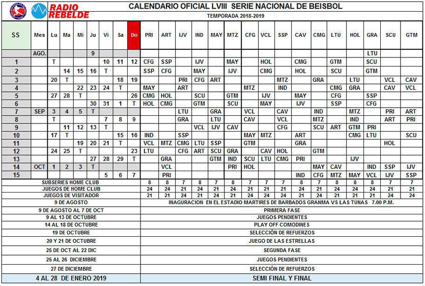Calendario