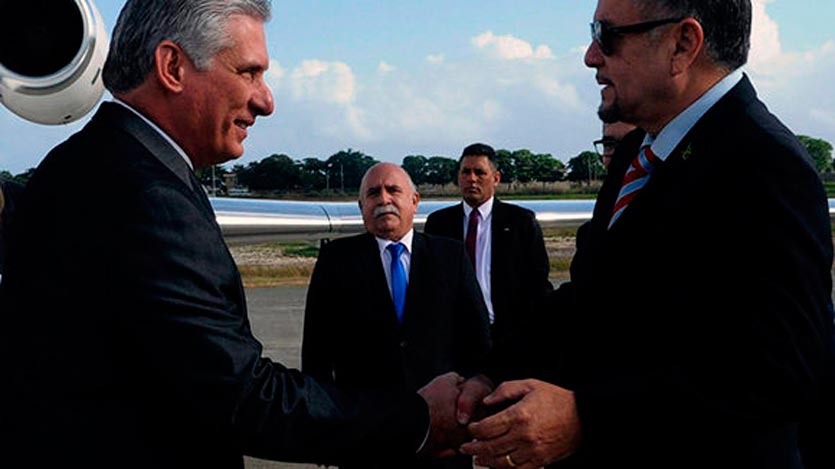 Díaz-Canel en CARICOM