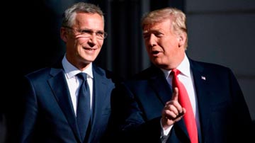 Donald Trump y Secretario de la OTAN