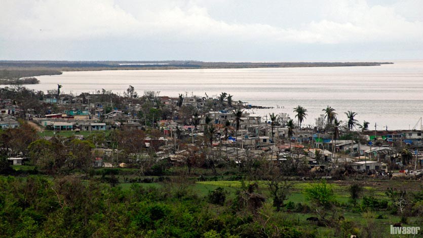 Paisaje de la playa en Punta Alegre
