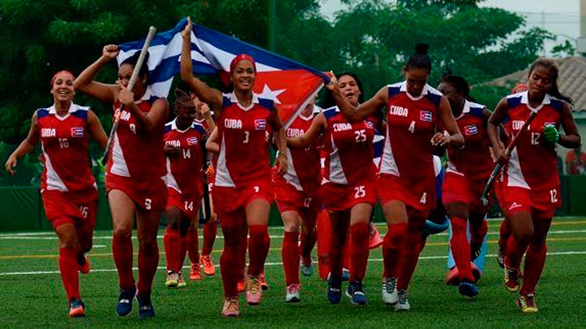 Equipo de hockey femenino cubano