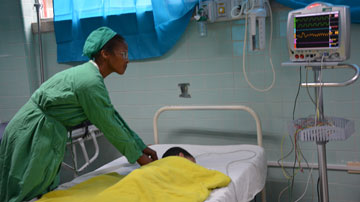 Sala del hospital de Morón 