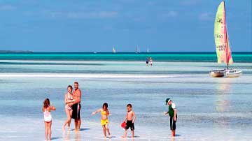 Personas en la Playa Pilar