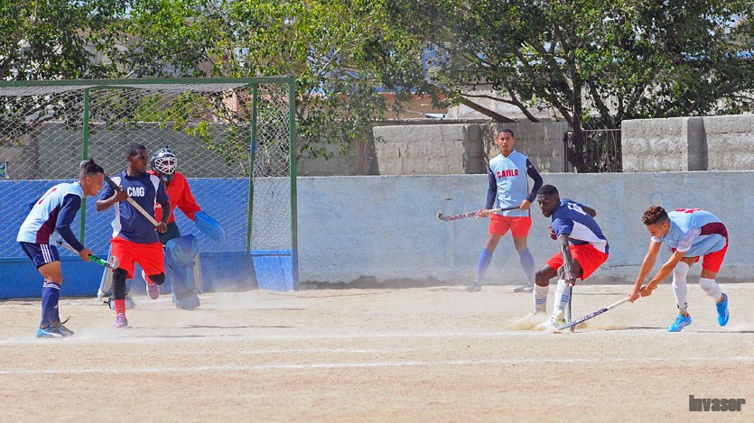 Equipo de hockey sobre césped 
