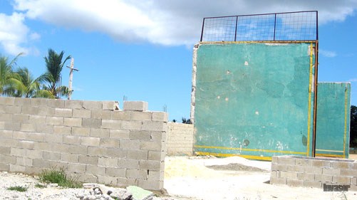 Cancha de Pelota Vasca en mal estado