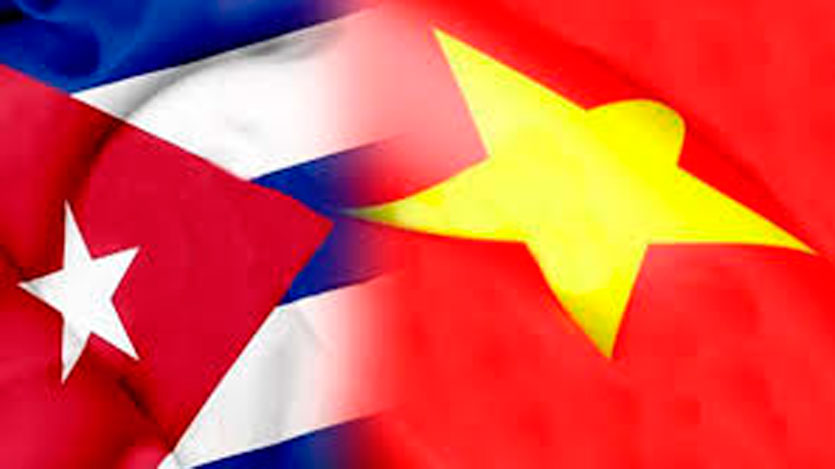 Banderas Cuba-Viet Nam