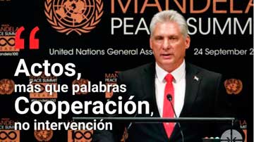 Miguel Díaz-Canel en primer plano