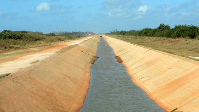 Canal, agua salina