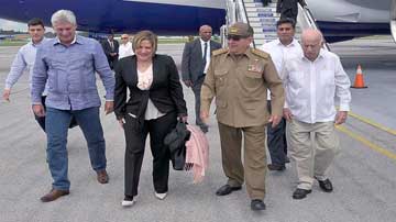 Raúl Castro y Miguel Díaz-Canel Bermúdez