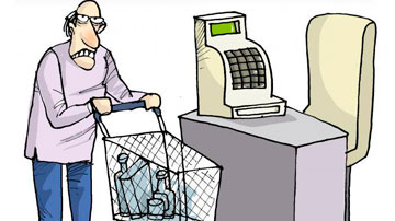 Hombre en el mercado