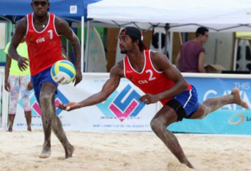 Juego de voli playa