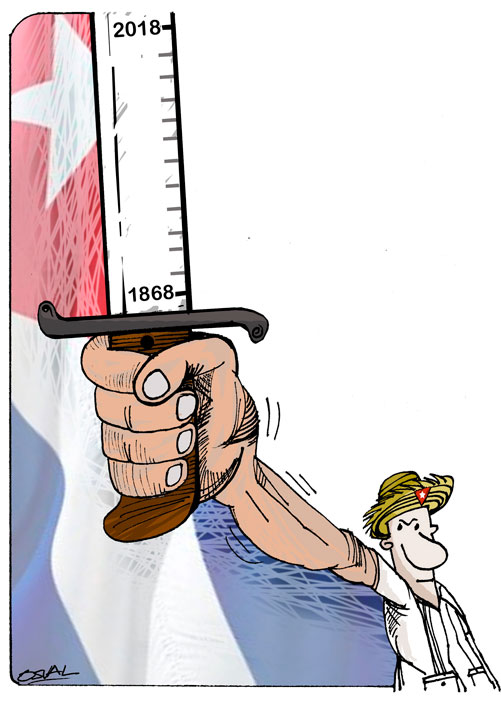 Caricatura hombre con machete