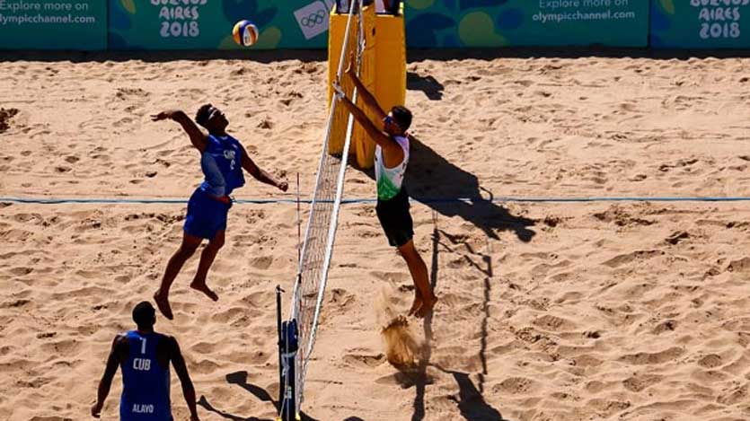 Atletas de voleibol de playa
