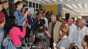 Miguel Díaz-Canel en Camaguey