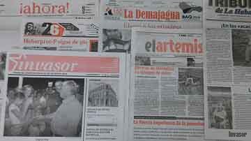 Algunos periódicos de Cuba