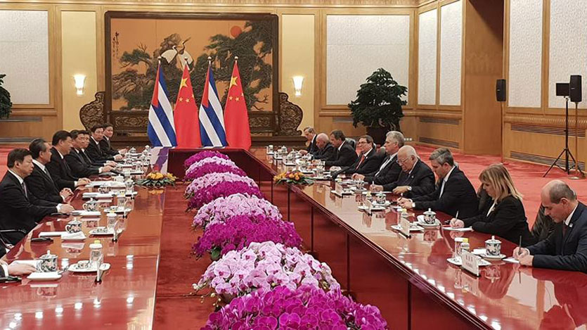 Presidente de Cuba, Miguel Díaz-Canel en China