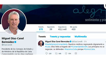Twiter de Miguel Díaz Canel
