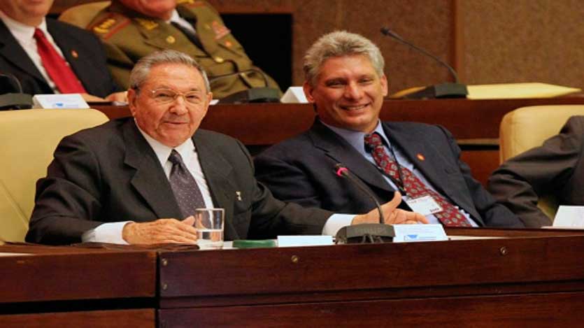 Raul Castro y Miguel Díaz-Canel