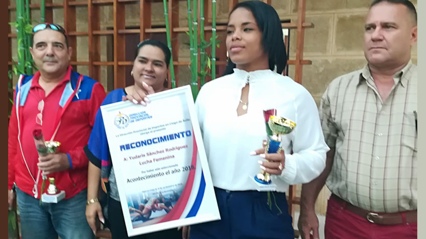 Luchadora Yudaris Sánchez