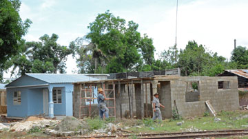Casas en construcción