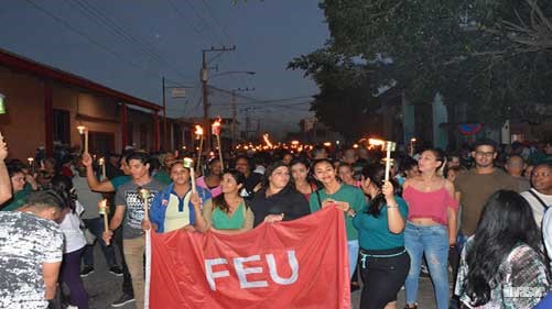 Marcha de las Antorchas en Ciego de Ávila