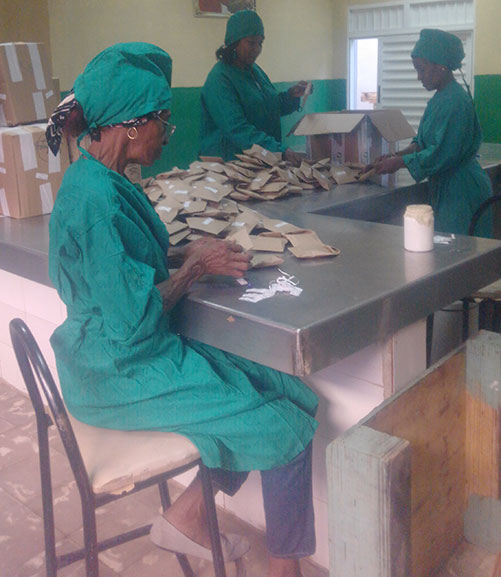 Mujeres almacenan medicamentos