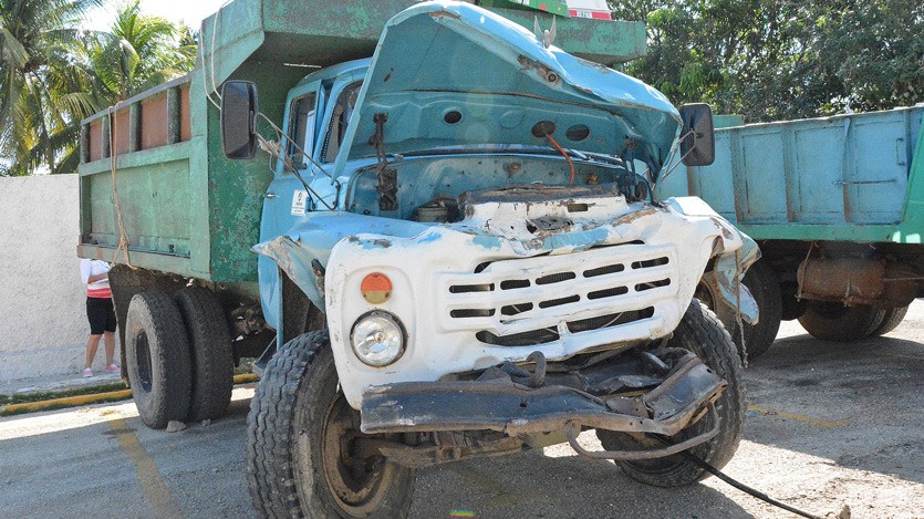 Camión accidente