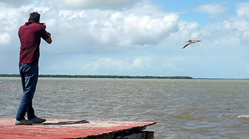 Hombre tomando fotos