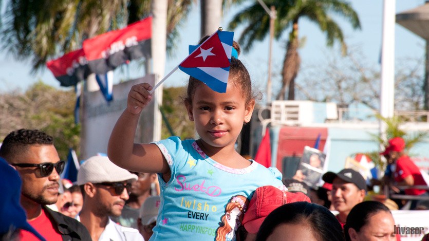 Niños en el desfile