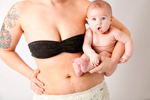 Mamá con su bebé