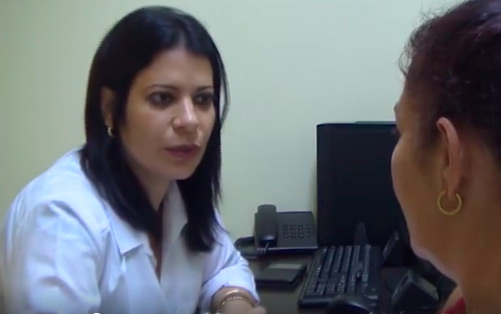 Doctora y paciente