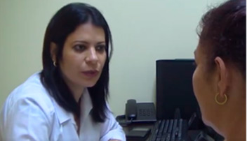Doctora y paciente